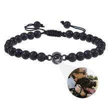 Lade das Bild in den Galerie-Viewer, Lavastein Fotoarmband | Fotoprojektion Bracelet Loanya Lavagestein