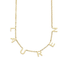 Lade das Bild in den Galerie-Viewer, Namenskette mit Wunschbuchstaben jouelei Gold 40 cm