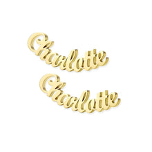 Lade das Bild in den Galerie-Viewer, Ohrringe mit Gravur jouelei Gold