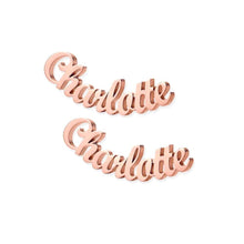 Lade das Bild in den Galerie-Viewer, Ohrringe mit Gravur jouelei Roségold