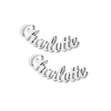 Lade das Bild in den Galerie-Viewer, Ohrringe mit Gravur jouelei Silber