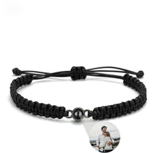 Lade das Bild in den Galerie-Viewer, Personalisiertes Fotoarmband | Fotoprojektion Bracelet Loanya Schwarz