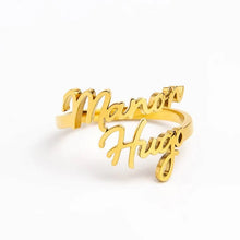 Lade das Bild in den Galerie-Viewer, Ring mit zwei Gravuren jouelei Gold