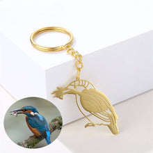 Lade das Bild in den Galerie-Viewer, Gravierter Schmuck aus Kinderzeichnung jouelei Gold Schlüsselanhänger