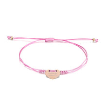Lade das Bild in den Galerie-Viewer, Herzarmband mit Gravur jouelei Roségold Rosa