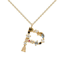 Lade das Bild in den Galerie-Viewer, JOUELEI Buchstaben Kette jouelei Gold P