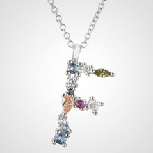 Lade das Bild in den Galerie-Viewer, JOUELEI Buchstaben Kette jouelei Silber F