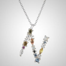 Lade das Bild in den Galerie-Viewer, JOUELEI Buchstaben Kette jouelei Silber N