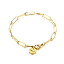 Lade das Bild in den Galerie-Viewer, Leyla Gliederarmband mit Gravur JOUELEI