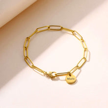 Lade das Bild in den Galerie-Viewer, Leyla Gliederarmband mit Gravur JOUELEI