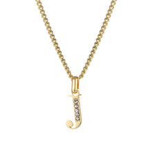 Lade das Bild in den Galerie-Viewer, LOANYA Buchstaben Kette mit Zirkoniasteinen Necklaces jouelei J 35