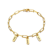 Lade das Bild in den Galerie-Viewer, LOANYA Gliederarmband mit personalisierten Anhängern Bracelets Loanya