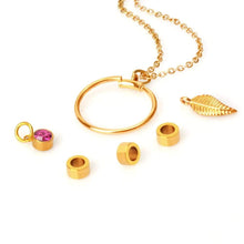 Lade das Bild in den Galerie-Viewer, LOANYA Kreisanhänger-Kette mit personalisierten Namenskreisen jouelei
