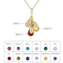 Lade das Bild in den Galerie-Viewer, LOANYA personalisierte Kette mit Geburtssteinen jouelei