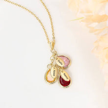 Lade das Bild in den Galerie-Viewer, LOANYA personalisierte Kette mit Geburtssteinen jouelei
