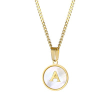 Lade das Bild in den Galerie-Viewer, LOANYA personalisierte Süßwassermuschel Buchstabenkette Loanya 40 cm A