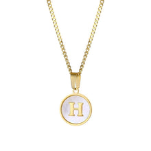 Lade das Bild in den Galerie-Viewer, LOANYA personalisierte Süßwassermuschel Buchstabenkette Loanya 40 cm H