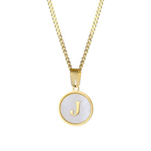 Lade das Bild in den Galerie-Viewer, LOANYA personalisierte Süßwassermuschel Buchstabenkette Loanya 40 cm J