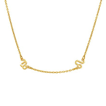 Lade das Bild in den Galerie-Viewer, LOANYA zwei Sternzeichen Halskette Necklaces jouelei Gold Halskette (35 - 40 cm)