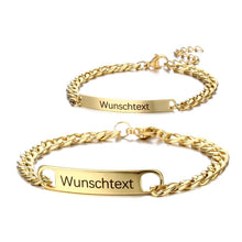 Lade das Bild in den Galerie-Viewer, Pärchen-Armband Set "DUO" Bracelets jouelei Gold Gold