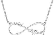 Lade das Bild in den Galerie-Viewer, Personalisierte Kette der Unendlichkeit jouelei Silber 40 cm