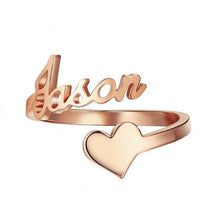 Lade das Bild in den Galerie-Viewer, Ring mit persönlicher Gravur jouelei Roségold