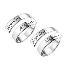 Lade das Bild in den Galerie-Viewer, Ring mit zwei Namen jouelei