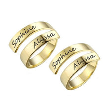 Lade das Bild in den Galerie-Viewer, Ring mit zwei Namen jouelei