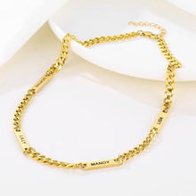 Lade das Bild in den Galerie-Viewer, Halskette mit Namensanhängern Necklaces Loanya Gold 45 - 50 cm 
