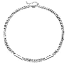Lade das Bild in den Galerie-Viewer, Halskette mit Namensanhängern Necklaces Loanya Silber 45 - 50 cm 
