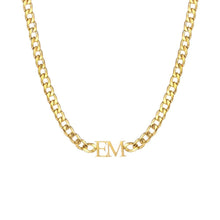 Lade das Bild in den Galerie-Viewer, Halskette mit zwei Initialen Necklaces jouelei Gold 
