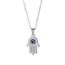 Lade das Bild in den Galerie-Viewer, Personalisierte Fatima Hand Halskette Necklaces jouelei Silber 40 cm 
