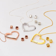 Lade das Bild in den Galerie-Viewer, LOANYA Herz Halskette mit personalisierten Beads Loanya 
