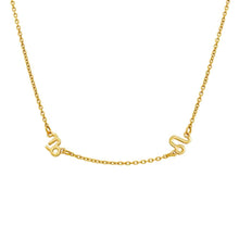 Lade das Bild in den Galerie-Viewer, LOANYA zwei Sternzeichen Halskette Necklaces jouelei Gold Halskette (35 - 40 cm) 
