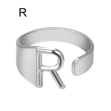 Lade das Bild in den Galerie-Viewer, Unique Buchstaben Ring jouelei Silber R 
